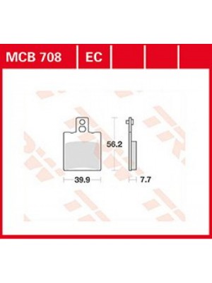 STABDŽIŲ TRINKELĖS TRW MCB708